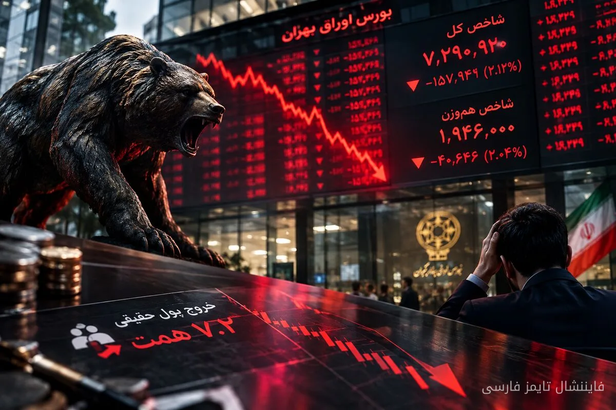 بازگشت شاخص کل بورس تهران به کانال ۷.۲ میلیون واحد